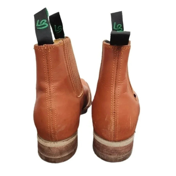 La Barca Leather Slip-on Boots , Camel , US Men's 10, Mexico 28.5 - Picture 3 of 9